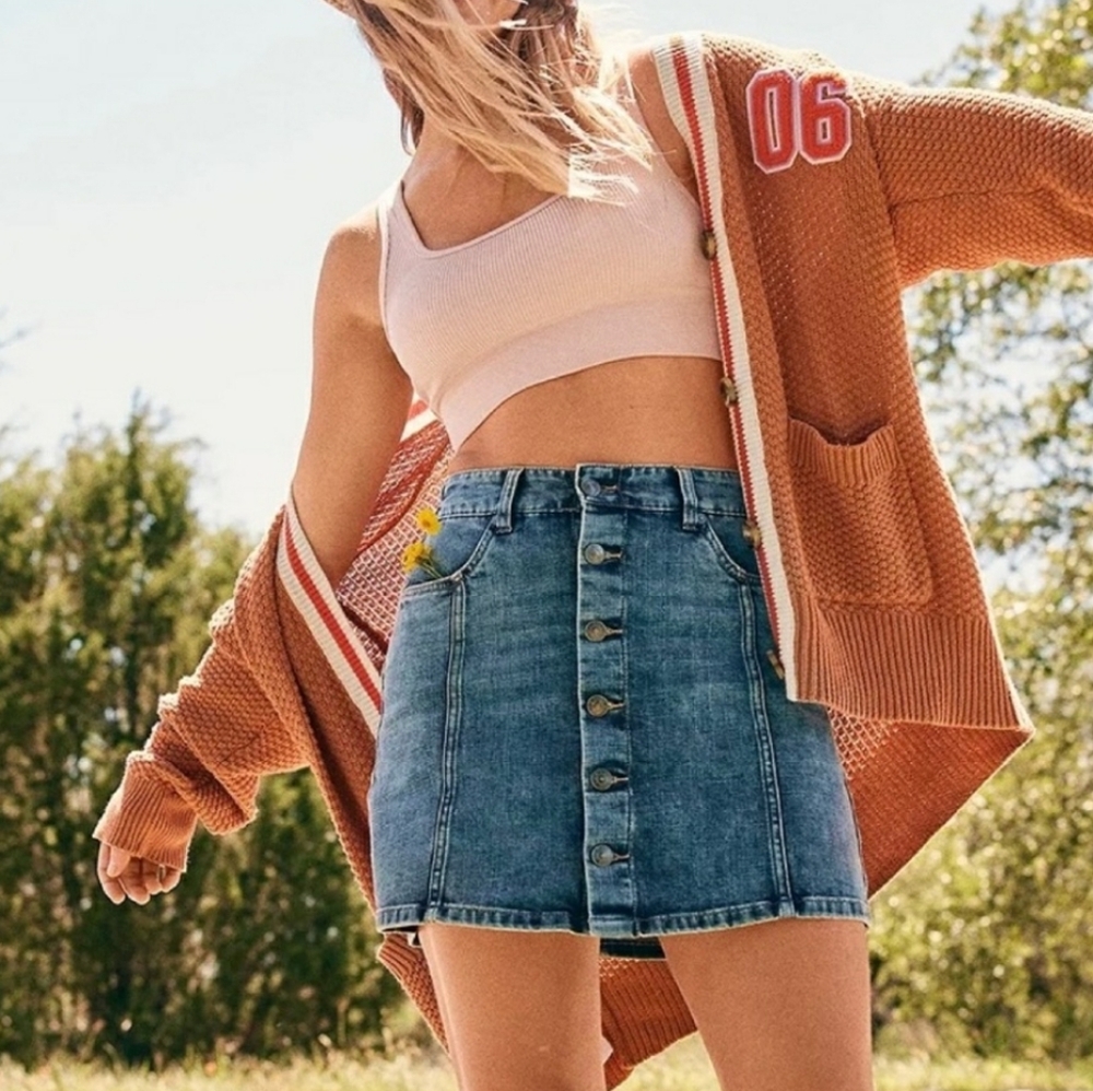 Aerie Varsity Oversized Cardigan